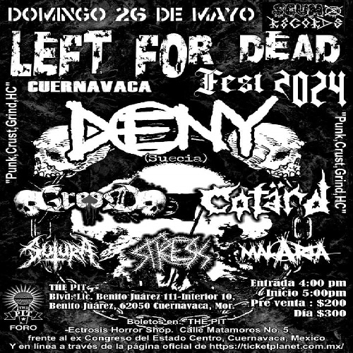 LEFT FOR DEAD FEST 2024 CUERNAVACA