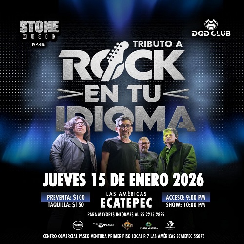TRIBUTO A ROCK EN TU IDIOMA EN ECATEPEC